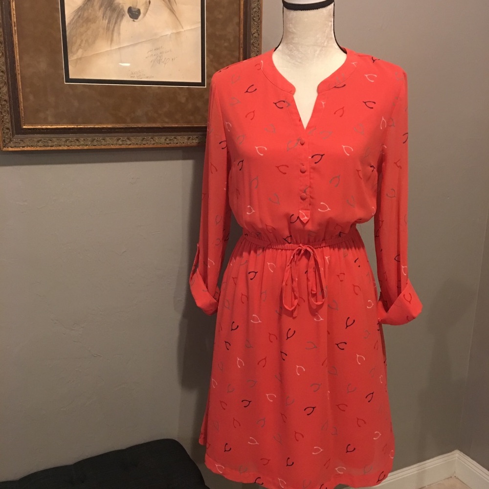 Modcloth Dress with Wishbone Pattern